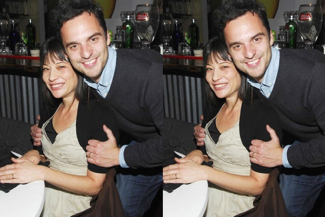 Jake Johnson con Erin Payne