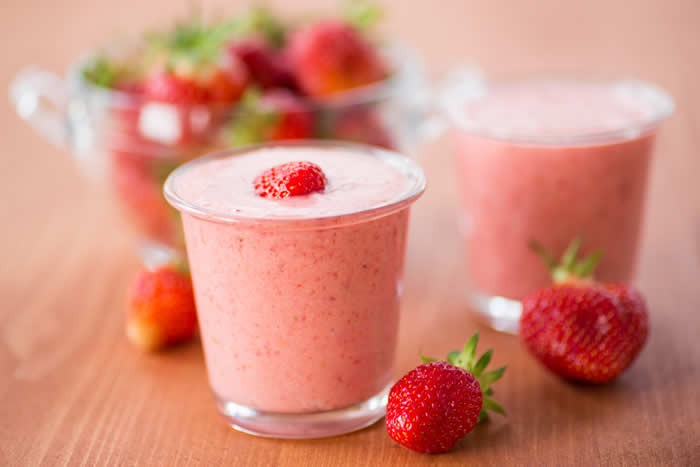 الفراولة الموز Smoothie1